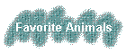 Favorite Animals
