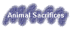 Animal Sacrifices